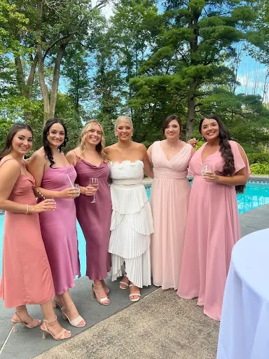 A bridal party with excellent hair and makeup from AD Artistry